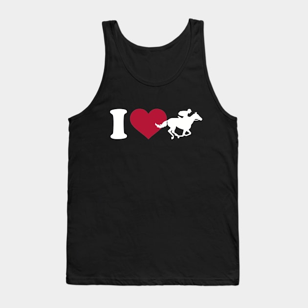 I love Horse racing Tank Top by Designzz